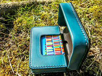 カードケース【Slider pocket】ブルー