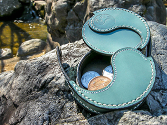 コインケース【蕾鼓〜raiko〜】ターコイズ