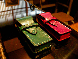 千社札入れ　赤　緑