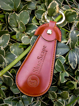 靴べらキーホルダー【ライトブラウン】