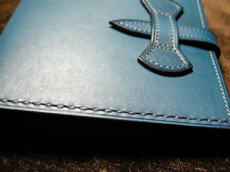 札ばさみ　ブルー